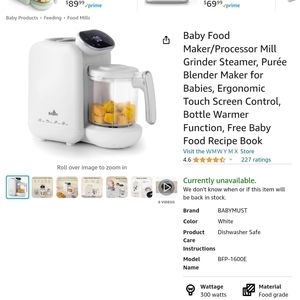 BRAND NEW Baby Food Maker